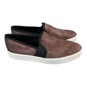 VINCE GUC Berlin Brown Calf Half Slip On Sneakers 9